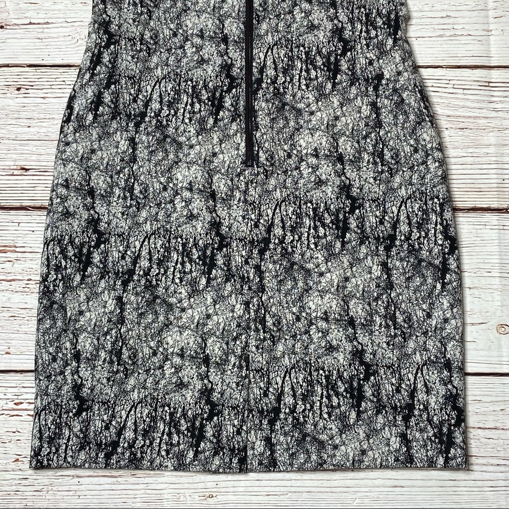NWT Rachel Roy Cracked Jacquard Square Shoulder Sheath Dress Sz 10 - Picture 10 of 16